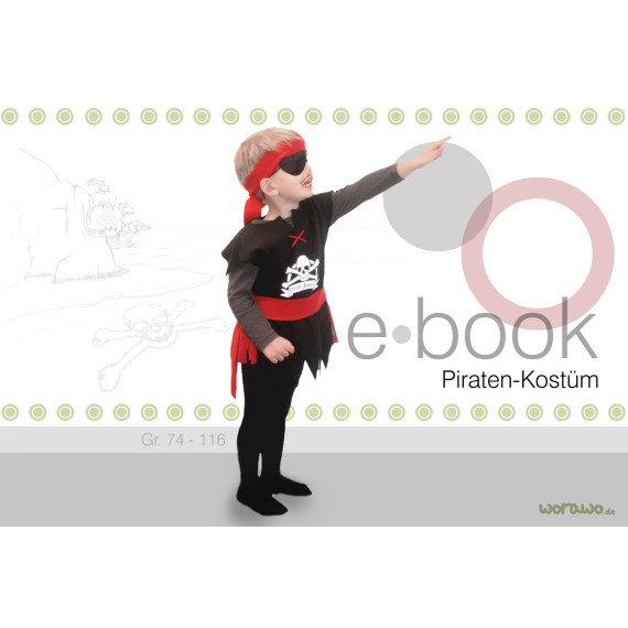 Ebook - "Faschingskostüm Pirat" - Größen 74 – 116